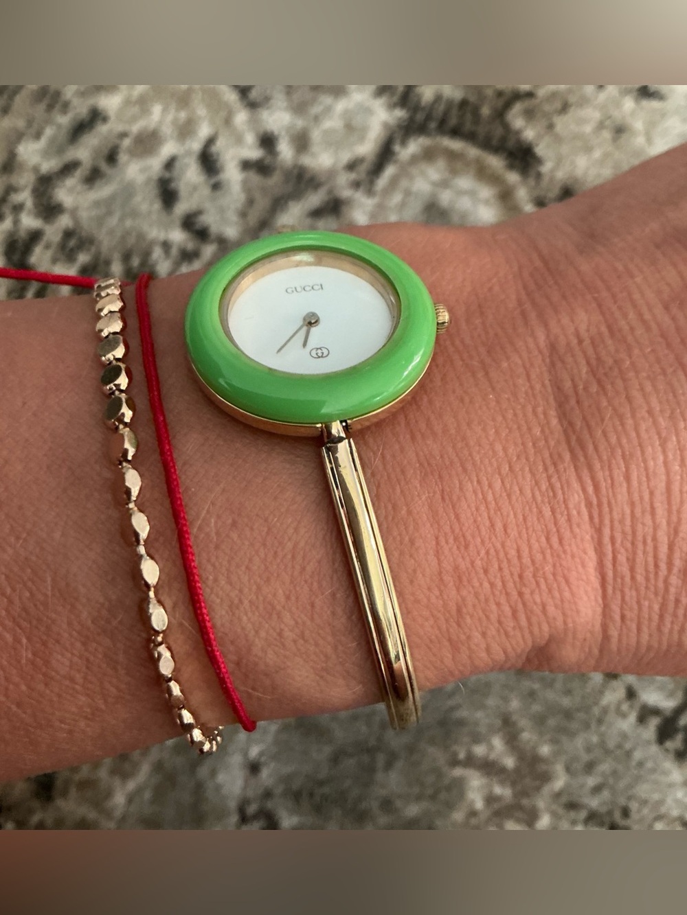 Authentic GUCCI bangle watch with Interchangeable Ringsππβ€οΈπ§‘π€ - Picture 3 of 16